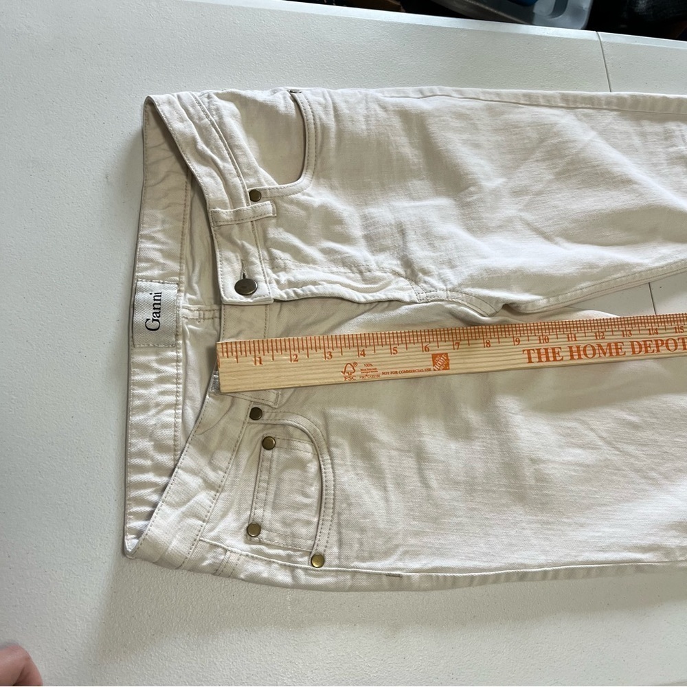 Ganni Cream Skinny Pants - Picture 4 of 8